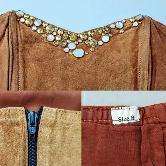 Vintage 1980s leather corset bustier - Picture 4 of 5